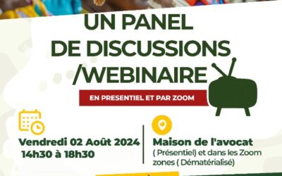 PANEL DE DISCUSSION / WEBINAIRE / THEME : FEMINISME,COUTUMES AFRICAINES ET PLACE DES FEMMES DANS LES MUTATION SOCIO-ECONOMIQUES