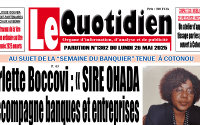 La Semaine du Banquier – Espace OHADA 2025 : PARUTION LE QUOTIDIEN DU 26 MAI 2025