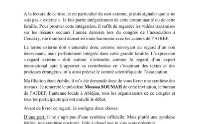 Synthèse AJBEF 2024