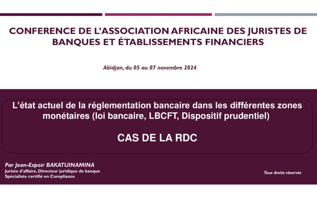 Évolutions législatives et réglementaires bancaires