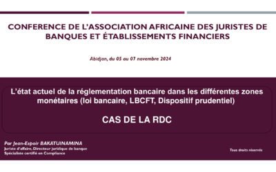 Évolutions législatives et réglementaires bancaires