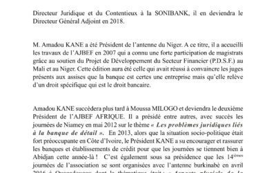 Hommage à Amadou KANE